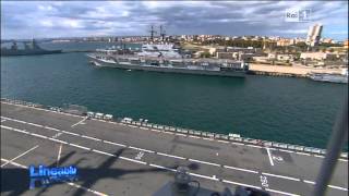 Marina Militare  Linea Blu 17 giugno La Portaerei Cavour e Taranto [upl. by Lauhsoj]