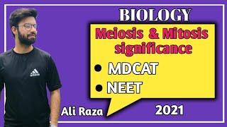 mdcat meiosis and mitosis significance ali acaemy  mdcat importance mitosis and meiosis  mdcat [upl. by Jopa791]