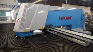 Euromac Model MTX Index 1250302250 CNC Punch with LoadUnload System [upl. by Alius]