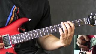 Death  Flattening Of Emotions  Metal Guitar Lesson with TABS [upl. by Hahsi]