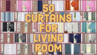 50 curtains for living room  curtain design for home interior  home decorating ideas [upl. by Aneehsit24]