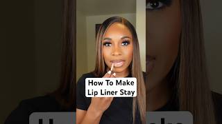 How To Make Your Lip Liner Stay On makeup makeuphacks makeuptutorial lipstick makeuptips [upl. by Graubert858]