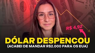 Dólar em QUEDA LIVRE Entenda o porquê e veja o PASSO A PASSO de como investir em dólar [upl. by Nongim]