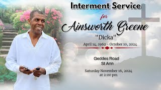 Interment Service for Ainsworth Greene [upl. by Svend416]