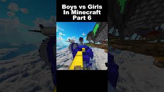 Boys vs Girls Gameplay In Minecraft Part 6 minecraft minecraftjokeshindi funny [upl. by Ronym]