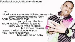 Chris Brown  Yo Excuse Me Miss Lyrics Video [upl. by Balliol535]