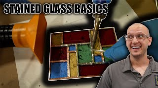 Stained Glass Basics How To Copper Foil A Beginner Panel [upl. by Gillead]