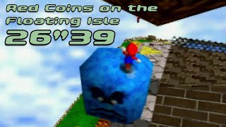 Super Mario 64  Red Coins on the Floating Isle 26quot39 26quot36 IGT [upl. by Abrahamsen450]