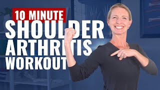 10 Minute Shoulder Arthritis Exercises Real Time Follow Along Routine [upl. by Narrat]