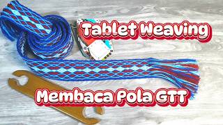 Tenun Kartu  Tablet Weaving Membaca Pola GTT Guntrams Tabletweaving Thingy [upl. by Hoashis211]