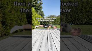 How to learn the elbow lever✅🌟Easier than it looks can you do it🫵 calisthenics [upl. by Mitzie]