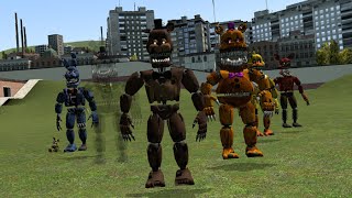 CREEPY FIVE NIGHTS AT FREDDYS 4 NPCS Garrys Mod [upl. by Arvo179]