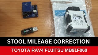 STOOL Mileage Correction for Toyota RAV4 Fujitsu MB91F060 odometercorrection odometer toyota [upl. by Sherlocke756]