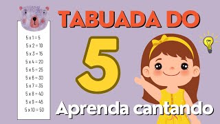 Tabuada do 5  Aprenda Cantando [upl. by Atnuahc720]