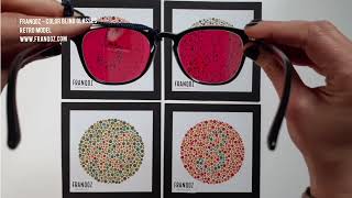 Retro Color Blind Glasses FRANQOZ  Unboxing video and Ishihara Test  Color Blindness [upl. by Dasie887]