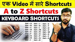 Keyboard a to z shortcut keys  keyboard shortcuts a to z  Keyboard Shortcuts [upl. by Imoyn]