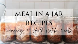 Canning 16 Meals for the Pantry Shelf  Meal In A Jar Canning Recipes  Pressure Canning Recipes [upl. by Asle985]