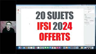 20 Sujets IFSI 2024 corrigés pour préparer le concours 2025 wwwproteusinfirmierfr [upl. by Drofdeb]