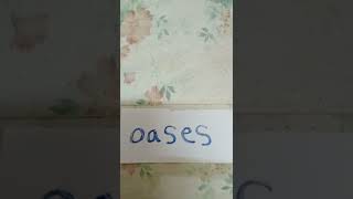 The difference between oasis amp oases in pronunciation and meaning [upl. by Ahsiruam703]