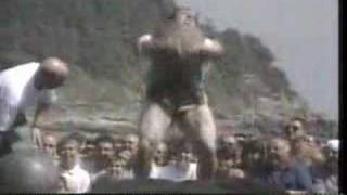 1989 World Strongest Man  Stone Lift Part 3 [upl. by Rysler]