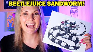 How to Draw the Beetlejuice Sandworm [upl. by Breban]