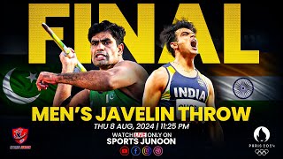 Final  Men’s Javelin Throw  Neeraj Chopra vs Arshad Nadeem  Paris Olympics 2024 Live Commentary [upl. by Niple]