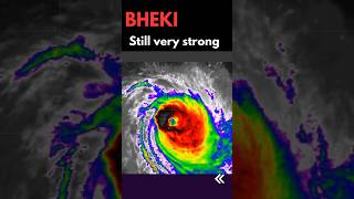 Large Cyclone Bheki to near Mauritius weather mauritius tropical weatherfollower cyclone news [upl. by Mou236]