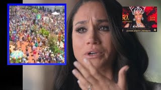 Meghan SCREAMS As She is Thrown Tomatoes At The Santa Barbaras Solstice Festival By Angry Crowd [upl. by Lynne609]