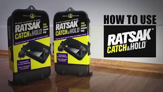 How to use RATSAK® CATCH amp HOLD™ LIVE CATCH MOUSE TRAP [upl. by Dorothi617]