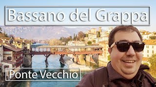 Conheça Bassano del Grappa  Ponte Vecchio  Drone HD [upl. by Oman]