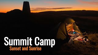 Wild Camping With OEX Bobcat 1  Summit  Sunset  Sunrise camping scotland [upl. by Nilorac]