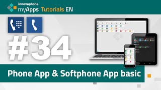 34 myApps Tutorial — Phone App amp Softphone App  Basic Functions 14r2  EN [upl. by Gleich]