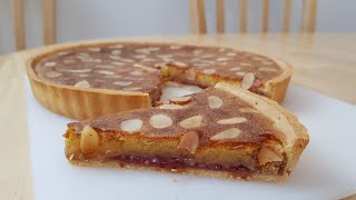 Almond Bakewell Tart Recipe  No Blind Baking Needed [upl. by Ynnavoig]