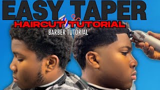 EASY TAPER HAIRCUT TUTORIAL  HOW TO DO A TAPER FADE ✂️ [upl. by Inuat]