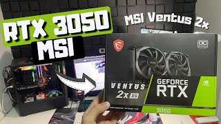 RTX 3050 MSI em 2024  Unboxing [upl. by Ieppet]