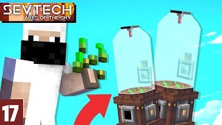 17  Growing Crops in Machine  SevTech Ages of the Sky  in Hindi [upl. by Haissem518]