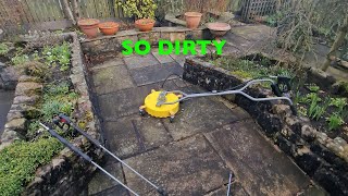 Filthy Patio clean Satisfying pressure washing Viral ASMR [upl. by Monia]