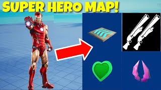 How To Make A SUPER HERO BOX FIGHTZONE WARS MAP In Fortnite Creative 10 Advanced Tutorial [upl. by Anwahsak]