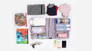 Packing Your Diaper Bag for a Toddler and Infant Packing for two [upl. by Zweig]