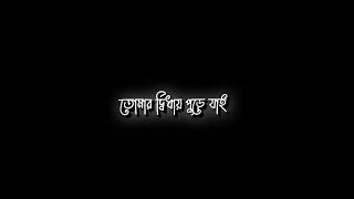 Ami Tomar Didhay Bachi  কারণে অকারণে  Minar  Black Screen Status [upl. by Stilla923]