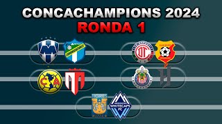 FECHAS HORARIOS Y CANALES PARA LA RONDA 1 DE LA CONCACHAMPIONS 2024 PARA EQUIPOS MEXICANOS VUELTA [upl. by Nanam592]