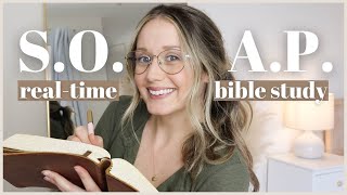 How To Study the Bible Using the SOAP Method  Real Time Bible Study Romans 818 [upl. by Soo]