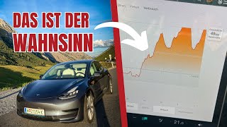 Schaffen wir 2 Alpenpässe im Elektroauto ohne Ladestation Roadtrip im TESLA Model 3 [upl. by Tobey294]