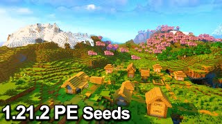 TOP 3 BEST MINECRAFT 12121 PE SEEDS BEDROCK Seeds Minecraft 12121 Bedrock [upl. by Ola68]