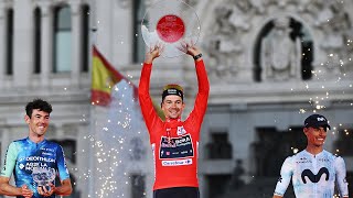 VUELTA 2024  quotCest toujours difficile de finir le travailquot  Roglic savoure son 4e Tour dEspagne [upl. by Ttezzil]