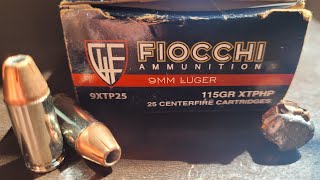 9mm Fiocchi xtp short version April 26 2024 [upl. by Raila]