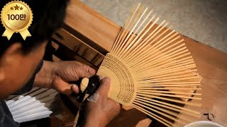 전통부채를 만드는 장인 선자장Seonjajang Artisan Who Makes Traditional Handheld FansENG SUB  KOREA [upl. by Silisav]