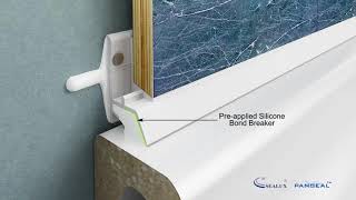 Panseal Shower Wall Panel Seal joint movement [upl. by Kilroy574]