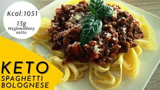 KETO Spaghetti Bolognese  Makaron ketogeniczny bez mąki orzechów i nasion [upl. by Silin]