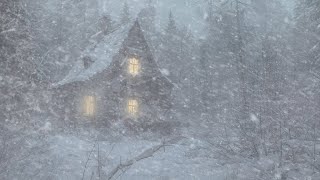 Haunted Cabin in Winter Wilderness  Snowstorm Whispers amp Silence  Howling Wind Snowscape Symphony [upl. by Dominik]